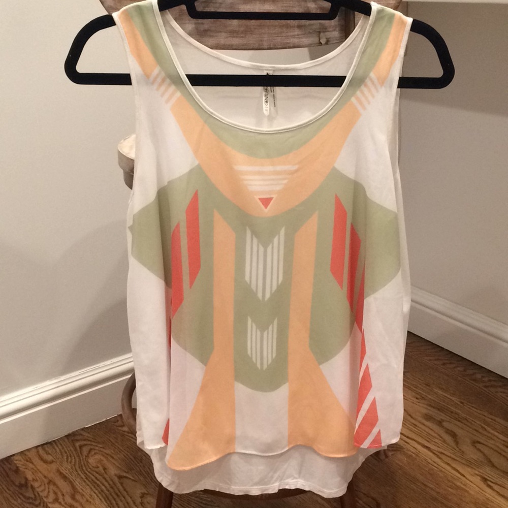 Printed Layered Tank Top